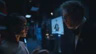 Zoë Kravitz and Seth Rogen as seen in The Studio season 1 episode 8 (Image via Apple TV+)